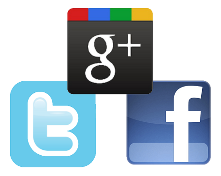 Facebook, Twitter & Google Plus - Social Networks